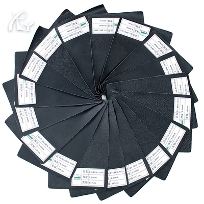 Wholesale 0.6mm Eco-friendly Bamboo Fiber Bottom Bio Leather Vegan Leather Customized PU Synthetic Leather From China