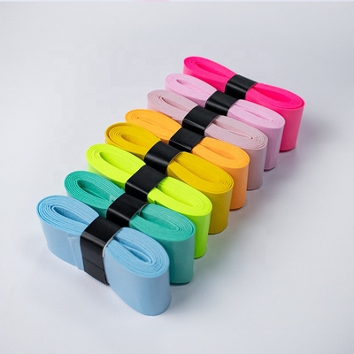 Custom Anti-Slip Super Tacky Grip Leather Badminton & Pickleball Racket Grips Durable Embossed PU Leather Wrap Tape