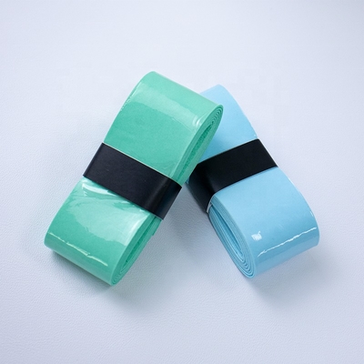 Custom Anti-Slip Super Tacky Grip Leather Badminton & Pickleball Racket Grips Durable Embossed PU Leather Wrap Tape