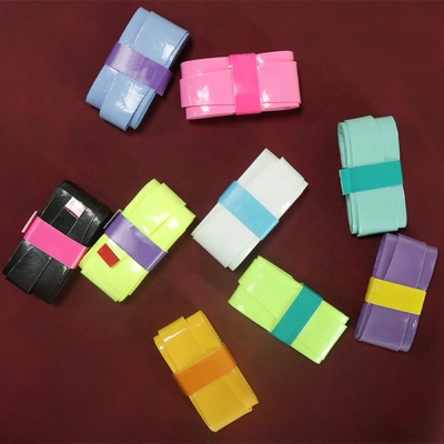 Wholesale Cheap PU Leather Grip Strip Punched Embossed Printing Hand Glue Fishing Rod Anti-Skid Badminton Racket Sweatband