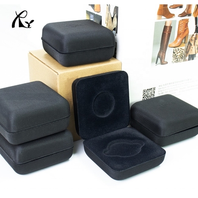 Custom Women's EVA Jewelry Case Organizer Flannelette Velvet Lining for Rings Necklaces Storage-Customizable Jewelry Box