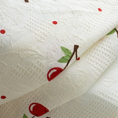Top Selling Digital Printing 100% Embroidery Fabric Cotton Fabric for Light Skirt Children's Clothing Printing Dress