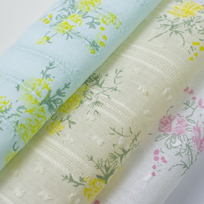 Soft Width 148 cm 100% Cotton Woven Digital Floral Printed Fabric for Skirt Dress Headscarf Accessories