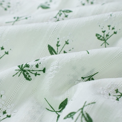 Soft Width 148 cm 100% Cotton Woven Digital Floral Printed Fabric for Skirt Dress Headscarf Accessories