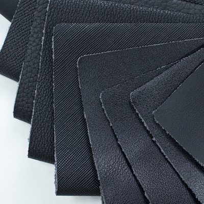 Wholesale 0.6mm Eco-friendly Bamboo Fiber Bottom Bio Leather Vegan Leather Customized PU Synthetic Leather From China
