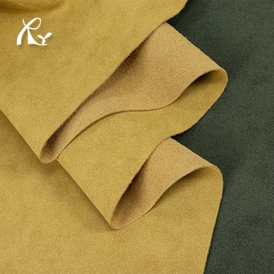 Imitation Cow Faux Suede Pu Leather 1.4mm Velvet Leather for Kenbo Shoes Boots Synthetic Leather