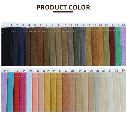 Imitation Cow Faux Suede Pu Leather 1.4mm Velvet Leather for Kenbo Shoes Boots Synthetic Leather