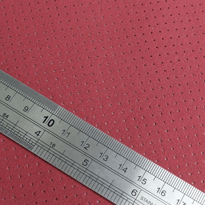 Custom Perforated Suede  Microfiber Fabric for Steering Wheel Car Seats Cover Sofa Punched Suede Fabric Synthetic Leather