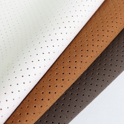 Custom Perforated Suede  Microfiber Fabric for Steering Wheel Car Seats Cover Sofa Punched Suede Fabric Synthetic Leather