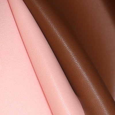 Litchi Grain Leather 1.4mm PU Waterproof Imitation Cotton Velvet Base Fabric for Shoes Chair Car Bag Garment Microfiber Leather