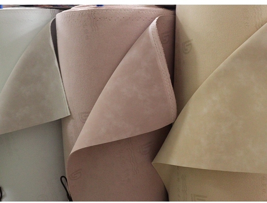 1.4mm Imitation Microfiber Mixed Color Dual Color Retro PU Leather for Shoes Luggage Handbags Synthetic Leather