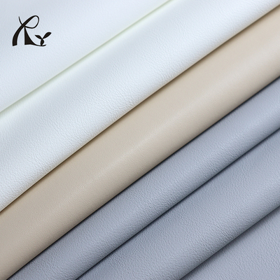 1.4mm Lychee Patterned Imitation Microfiber Leather Fine Grain PU Artificial Leather  for Shoes and Sofas