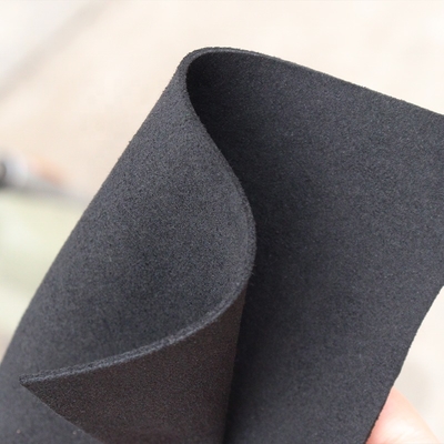 Suede Microfiber Leather Black for Shoes Bag Double Sided Soft Velvet Microfiber Synthetic Leather Fabric Pu Leather