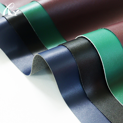Stock Lots of Multi Color Spot 0.7MM Lapa Grain Microfiber Leather in China
