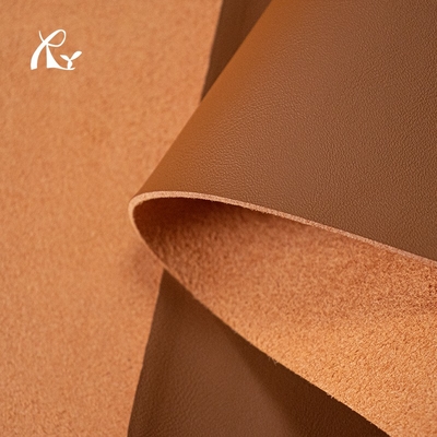 PU Shoe Material Luggage Fabric 1.4mm Thick Leather Fine Grain Microfiber Leather High Quality