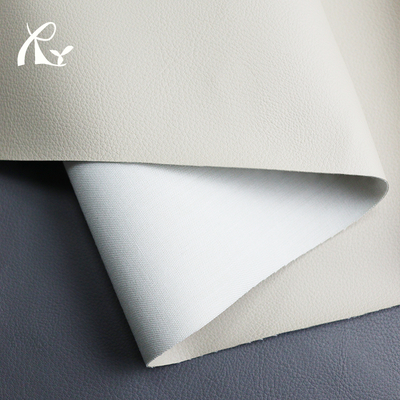 Custom 0.8mm Eco Litchi Grain Hydrolysis Resistant Designer Faux Leather Solvent-Free Synthetic Leather for Furniture for Chairs
