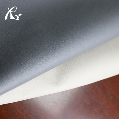 Custom 0.8mm Eco Litchi Grain Hydrolysis Resistant Designer Faux Leather Solvent-Free Synthetic Leather for Furniture for Chairs