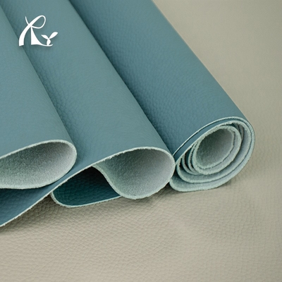 Custom Eco-friendly 1.4mm Waterbased Synthetic Leather From China Lychee Texture Soft for Furniture Bags Solvent-Free PU Leather