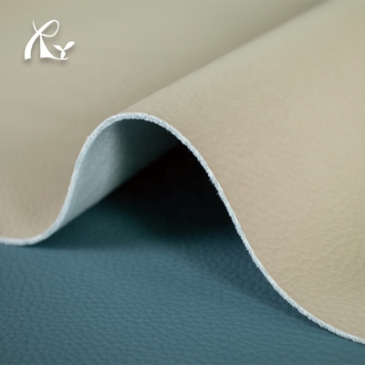 Custom Eco-friendly 1.4mm Waterbased Synthetic Leather From China Lychee Texture Soft for Furniture Bags Solvent-Free PU Leather