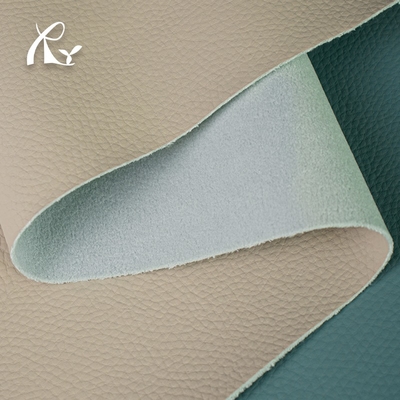 Custom Eco-friendly 1.4mm Waterbased Synthetic Leather From China Lychee Texture Soft for Furniture Bags Solvent-Free PU Leather